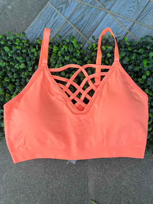 Winona Bralette - Neon Orange