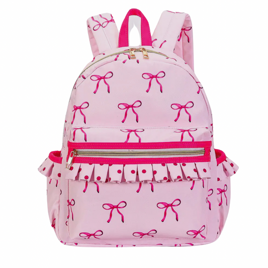 Pink Bow Mini Backpack