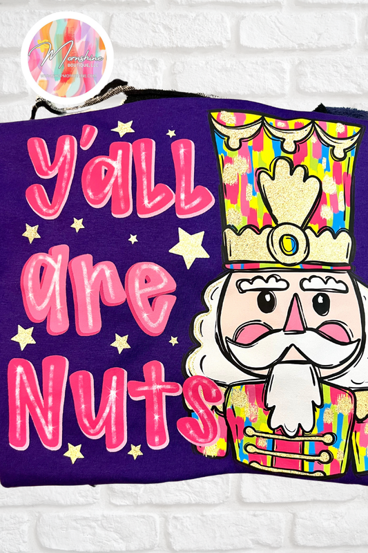 Yall Are Nuts Christmas Tee